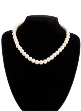 大珍珠项链复古旗袍女小香风项圈