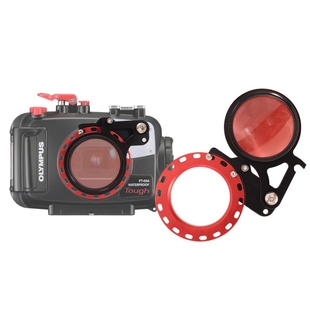 奥林巴斯TG7/6/5/4潜水红滤镜微距近摄PT-059/058/056防水壳滤镜