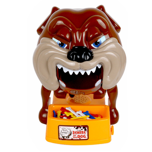 电动玩具儿童大号小心恶犬狗狗仿真小狗夹骨头的狗恶狗咬人狗整蛊