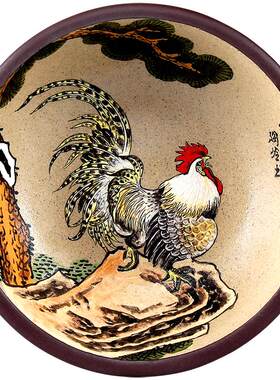 泥绘大师张小岭精品十二生肖杯
