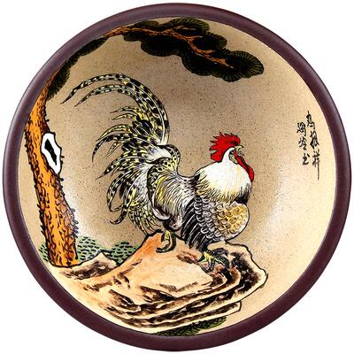 泥绘大师张小岭精品十二生肖杯