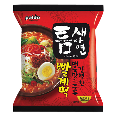 韩国方便面进口食品海鲜麻辣120g