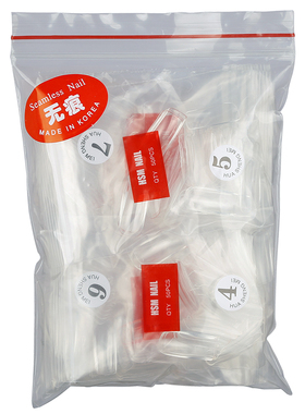 进口无痕透明加厚胶水假指甲片