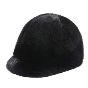 貂皮帽子女士冬季水貂毛皮草帽子冬天保暖鸭舌骑士拼貂帽妈妈貂帽