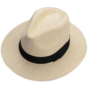 帽子男夏天旅游度假沙滩帽宽沿太阳帽遮阳礼帽巴拿马草帽女牛仔帽