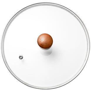 嘉士厨通用可视钢化16 18 20 22 24 26 28CM炒锅汤锅蒸锅玻璃锅盖