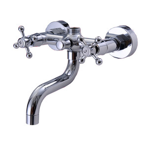 全铜淋浴龙头双把双控浴缸龙头下出水暗装冷热混水阀沐浴花洒套装