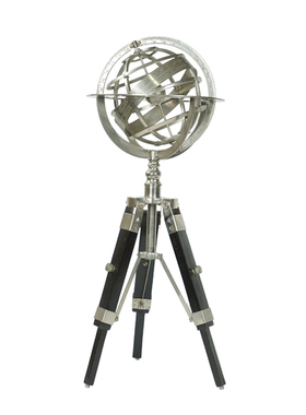 书房地球仪摆件金属极简