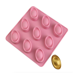 金砖金条翻糖模具大元宝招财发财中式喜庆硅胶模具巧克力蛋糕装饰