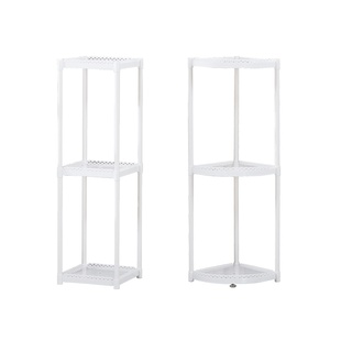 塑料简约阳台客厅组装落地绿萝多肉吊兰花架家用置物多层白色转角