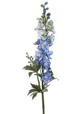 渐变蓝紫色翠雀花仿真花枝