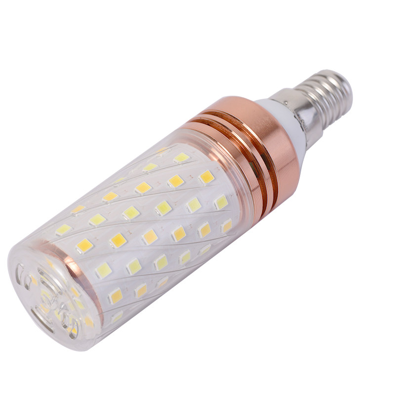 led灯泡E27螺口柱形天猫精灵智能语音12W黄白三色光家用4000K超亮