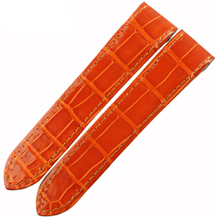 适用于卡地亚山度士Santos100桑托斯W20073X8真皮 鳄鱼皮表带男女