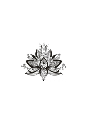 莲花瑜伽yoga防水持久纳米纹身贴