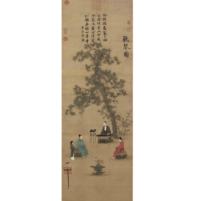 高清艺术微喷复制宣纸绢布卷轴画