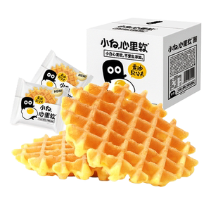 【第二件0.1】小白心里软华夫饼2箱