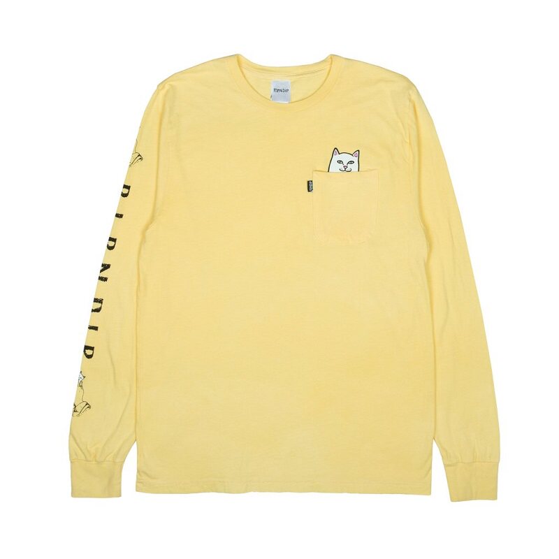 【Ohh】现货RIPNDIP LORD NERMAL 贱猫口袋猫经典6色男女长袖