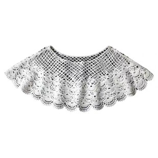 汉服云肩明制披肩外套抖音同款镂空蕾丝小披肩毛衣神仙假领子女生