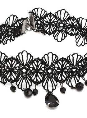 日韩版秋冬蕾丝原宿透气短款项链