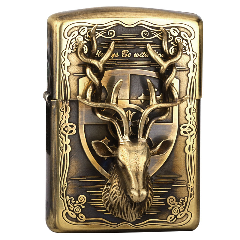 zippo盔甲刻字送礼煤油打火机