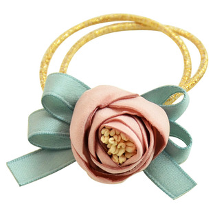 31街发绳发圈布艺花朵头绳扎头发马尾皮筋清新蝴蝶结丸子头饰发饰