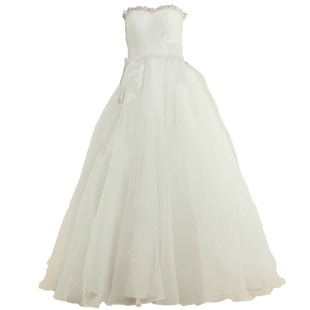 小个子婚纱2021新款超仙梦幻公主蓬蓬婚纱抹胸高腰出门纱孕妇婚纱