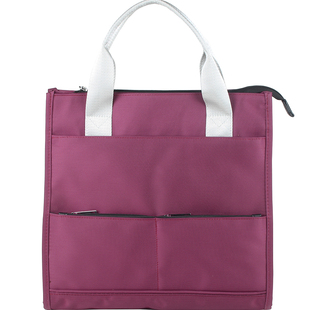 M/爱牧格时尚商务男士布包手提a4文件包公文包女办公事通勤职业包