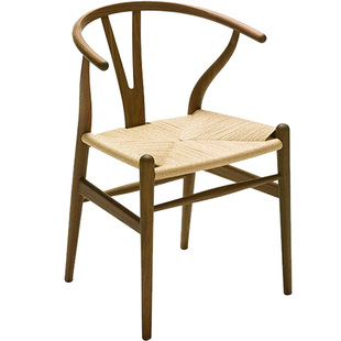 悠云Y椅叉骨椅Y chair|水曲柳黑胡桃白橡 木蜡油实木餐椅书房椅子