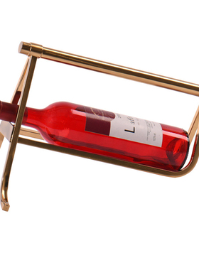 简约现代风金属红酒架软装饰品