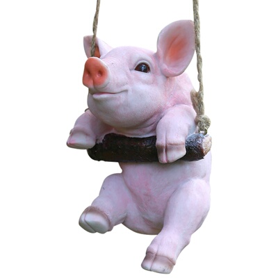 户外仿真树脂小猪考拉动物雕塑