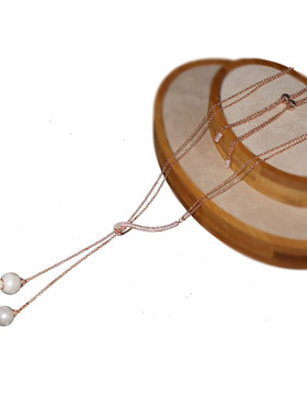 长款欧美镶钻高档可调节毛衣链