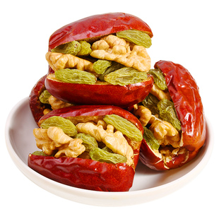 宝珠山枣夹核桃仁葡萄干1500g 孕妇夹心大枣特产干货零食吃的