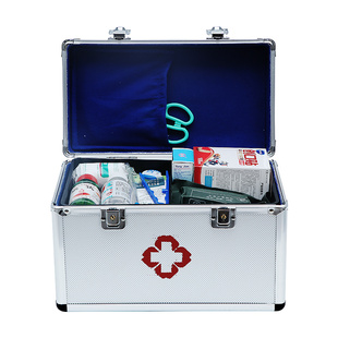 特大容量铝合金医药箱出诊箱家庭用便携收纳包小号医疗箱工厂工地