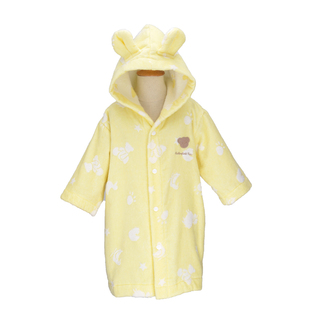 棉田欢乐派对BR2602纯棉浴袍割绒儿童浴衣全棉柔软卡通可爱带帽