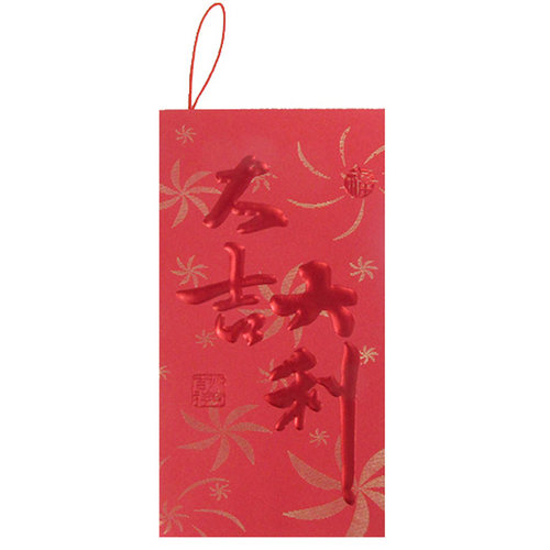 30个新年绿植挂绳装饰小红包盆景布置挂件植物发财树带红绳利是封