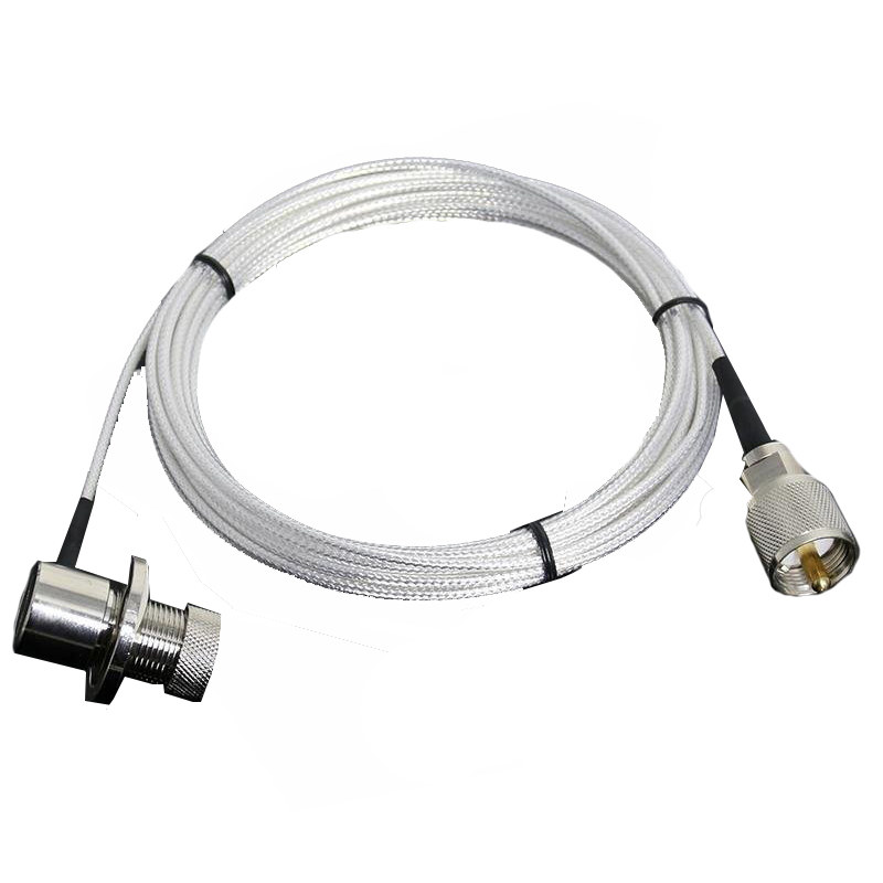 纯铜镀银50-1.5特氟龙馈线夹边线 车载台电台引线 对讲机天线馈线