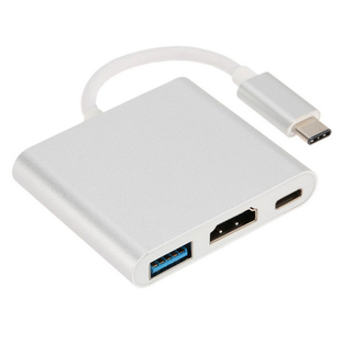 4K高清Type C转HDMI线USB-C DP短线VGA网线转换器HUB支持PD快充
