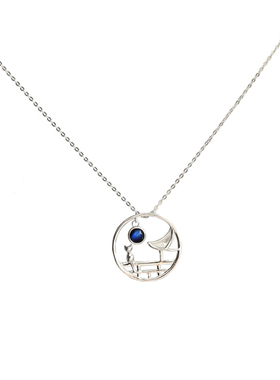 相思望月纯银ins送女友闺蜜项链