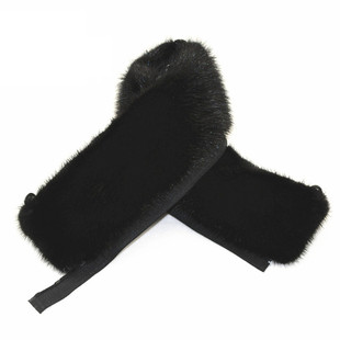 真皮草毛领子男士水貂毛领子秋冬保暖防寒整貂皮立领拉链黑色棕色