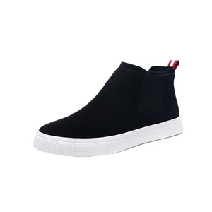 秋冬男靴子真皮休闲短靴翻毛磨砂牛皮马丁靴低帮板鞋男乐福鞋男鞋