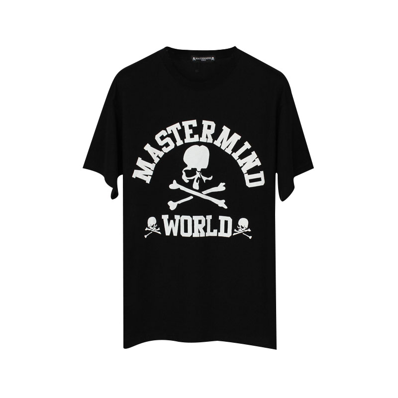 MASTERMIND WORLD大骷髅短袖mmj T恤OS宽松版本情侣装 休闲暗黑风