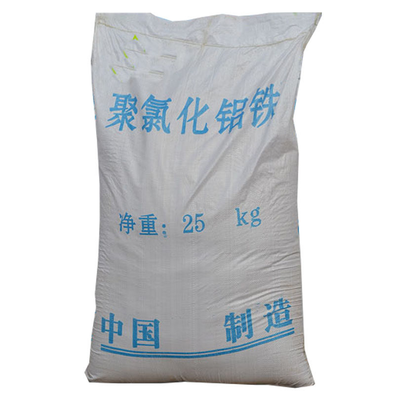 聚合氯化铝铁25公斤/袋污水处理絮凝剂工业废水处理剂脱色印染厂