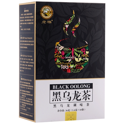 虎标油切黑乌龙茶小袋泡茶包代用茶餐后饮茶浓香型礼盒装3.6g*10