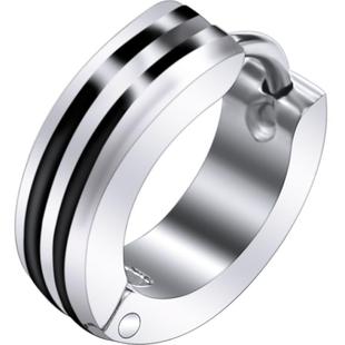 钛钢男生耳环气质个性创意耳钉街头潮男耳扣女单只韩国霸气耳饰品