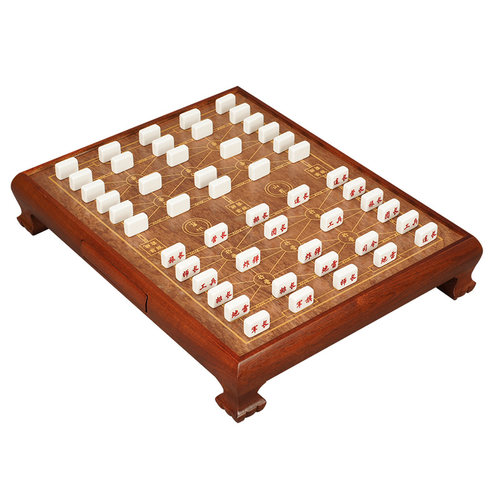 御圣陆战棋军棋套装两国大战棋紫椿木棋桌2人军旗儿童高档游戏棋