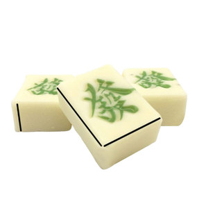 蛋糕装饰片巧克力插片立体加厚麻将饰品麻将牌万可食用40枚十三幺