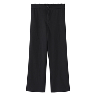 2019夏秋季女装韩版薄款休闲职业西装裤女九分直筒宽松阔腿百搭裤