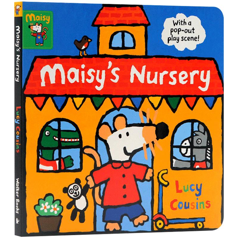 预售小鼠波波上幼儿园 Maisy's Nursery 英文原版绘本 亲子互动 立体游戏操作纸板书 with a pop-out play scene 作者Lucy Cousins