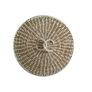 包邮芦苇手工草编平锅盖草帽盖柴锅炖鸡鱼火锅灶台大铁锅通用锅盖