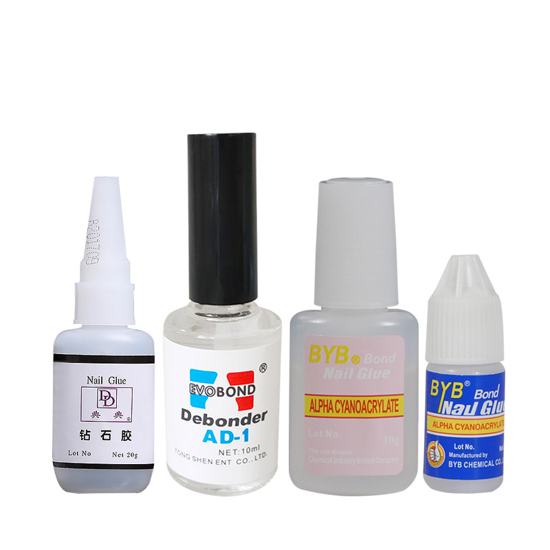 美甲工具甲片专用胶水强力镶钻粘的牢假指甲片美甲店专用可卸胶水